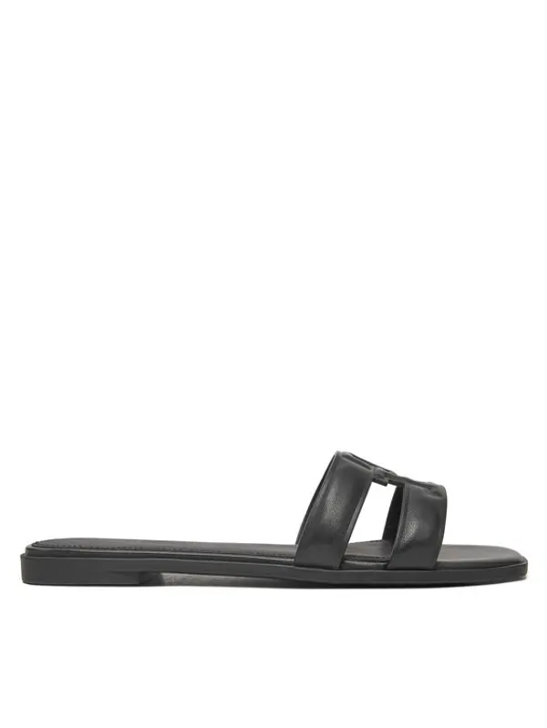 Tommy Hilfiger Tommy Hilfiger Natikače Th Logo Strap Mule FW0FW08671 Crna