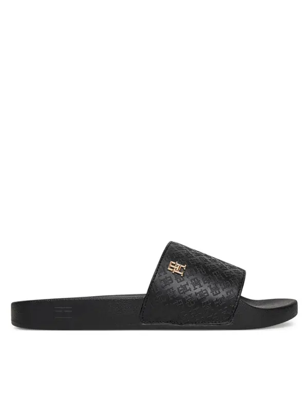 Tommy Hilfiger Tommy Hilfiger Natikače Th Monogram Poolside FW0FW08525 Crna