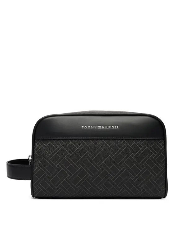Tommy Hilfiger Tommy Hilfiger Neseser Th Flag Monogram Washbag AM0AM14298 Crna