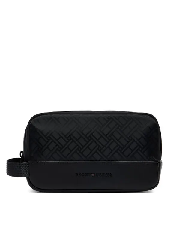 Tommy Hilfiger Tommy Hilfiger Neseser Th Nylon Jacquard Washbag AM0AM14508 Crna