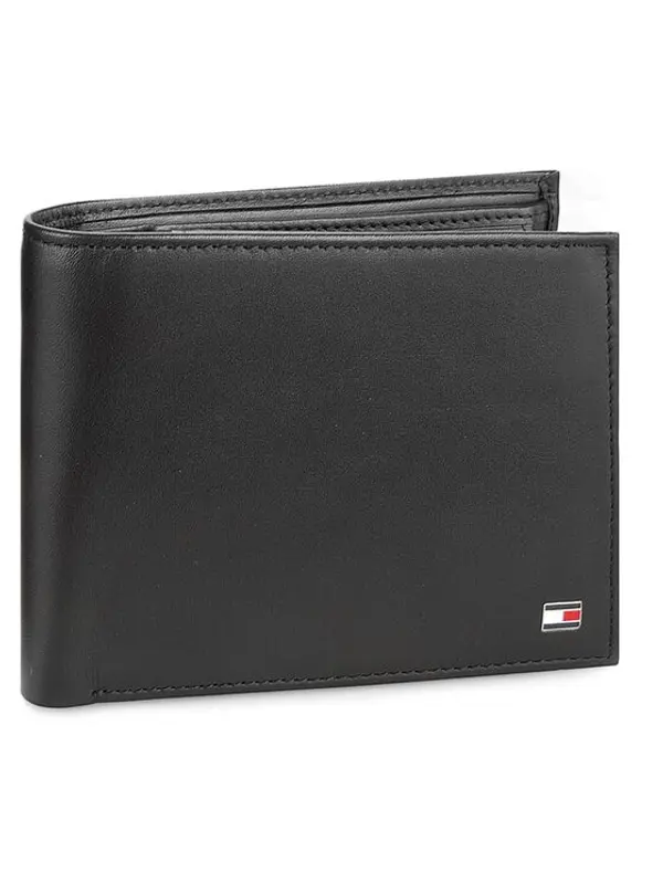Tommy Hilfiger Tommy Hilfiger Novčanik Eton Cc Flap And Coin Pocket AM0AM00652 Crna