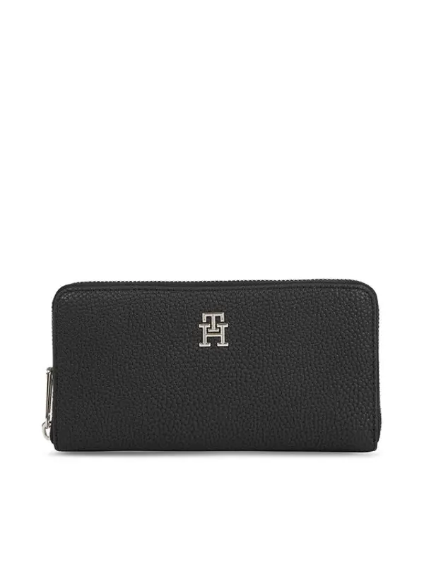 Tommy Hilfiger Tommy Hilfiger Novčanik Th Emblem Large Za AW0AW15181 Crna