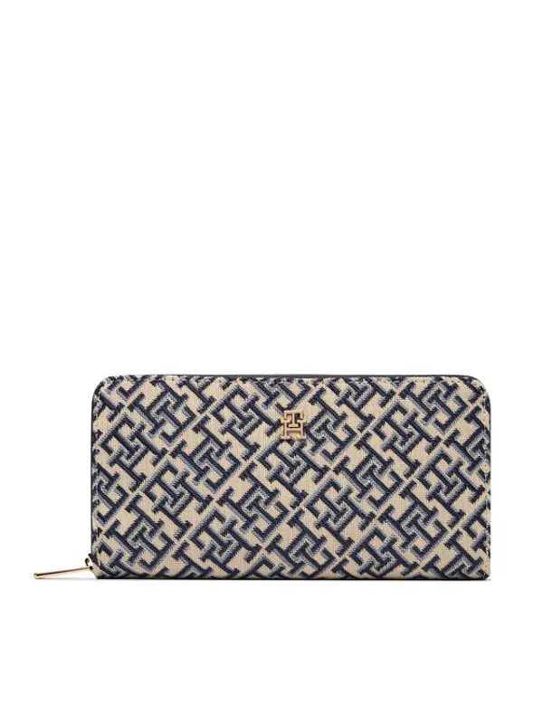 Tommy Hilfiger Tommy Hilfiger Novčanik Th Icon Lrg Za Jacquard AW0AW18796 Tamnoplava