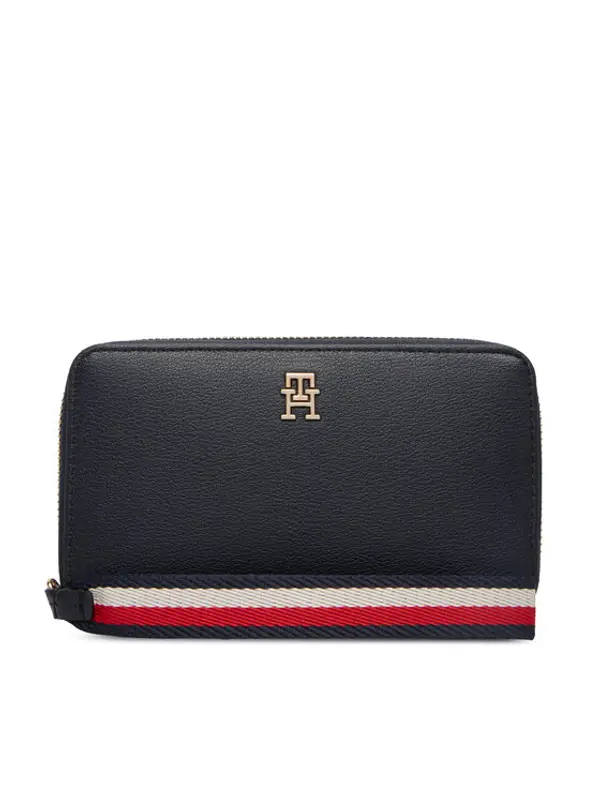 Tommy Hilfiger Tommy Hilfiger Novčanik Th Logotape Compact Zip Around AW0AW18699 Tamnoplava