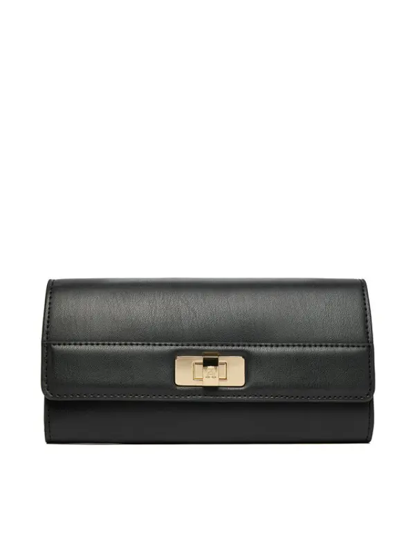 Tommy Hilfiger Tommy Hilfiger Novčanik Th Modern Large Flap Wallet AW0AW18704 Crna