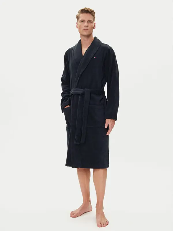 Tommy Hilfiger Tommy Hilfiger Ogrtač Icon Bathrobe 2S87905539 Tamnoplava