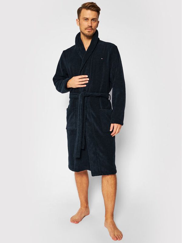 Tommy Hilfiger Tommy Hilfiger Ogrtač Icon Bathrobe 2S87905539 Tamnoplava