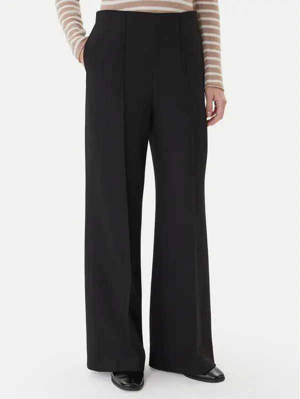 Tommy Hilfiger Tommy Hilfiger Palazzo hlače WW0WW48406 Crna Wide Leg