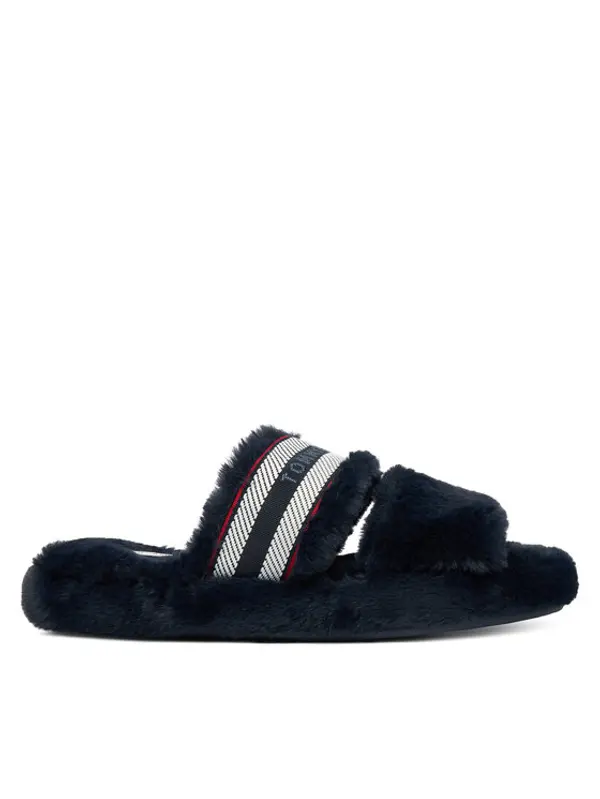 Tommy Hilfiger Tommy Hilfiger Papuče Hilfiger Fur Slipper FW0FW08854 Tamnoplava