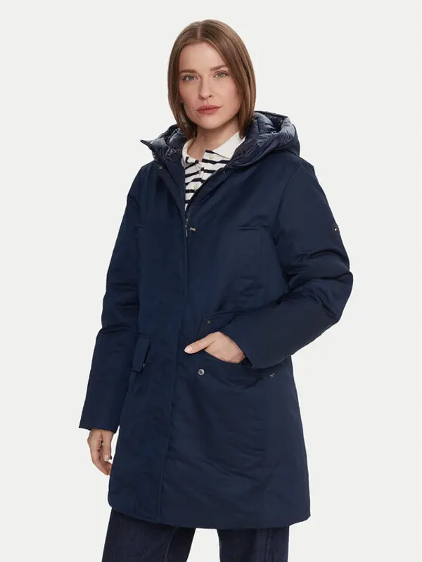Tommy Hilfiger Tommy Hilfiger Parka WW0WW46533 Tamnoplava Relaxed Fit