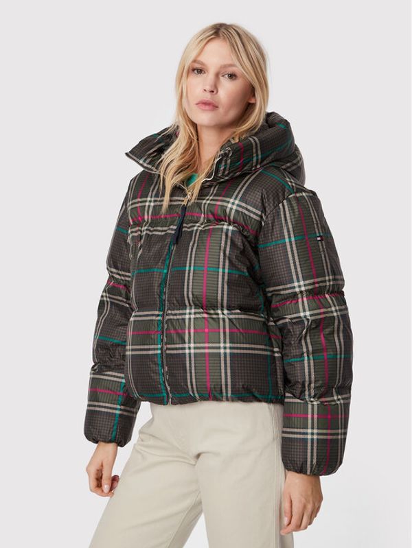 Tommy Hilfiger Tommy Hilfiger Pernata jakna Check WW0WW36669 Šarena Relaxed Fit
