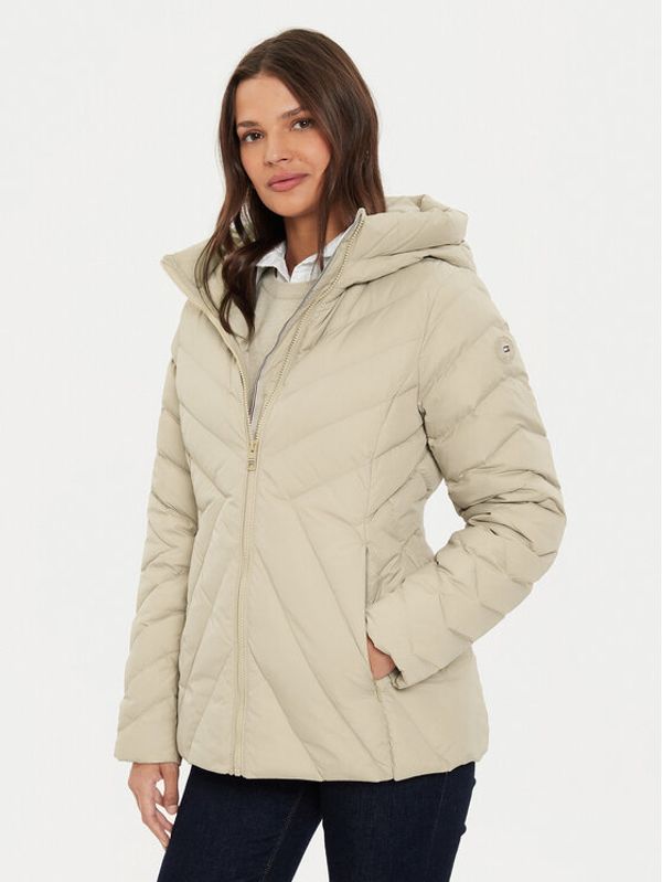 Tommy Hilfiger Tommy Hilfiger Pernata jakna Chevron WW0WW42623 Bež Regular Fit