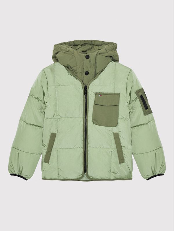 Tommy Hilfiger Tommy Hilfiger Pernata jakna Detachable Hood KB0KB06669 D Zelena Regular Fit