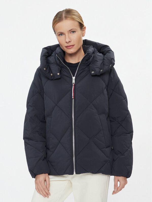 Tommy Hilfiger Tommy Hilfiger Pernata jakna Diamond Baffle WW0WW40199 Tamnoplava Relaxed Fit
