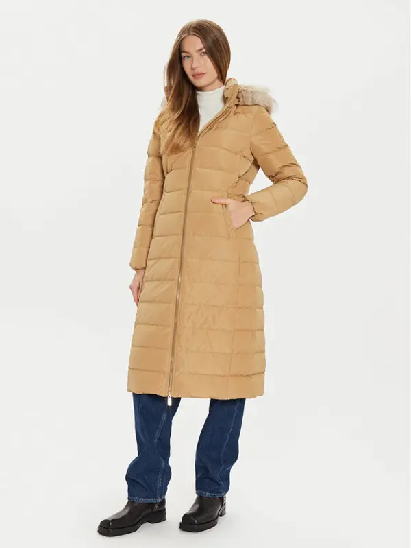 Tommy Hilfiger Tommy Hilfiger Pernata jakna Heritage WW0WW43601 Bež Regular Fit
