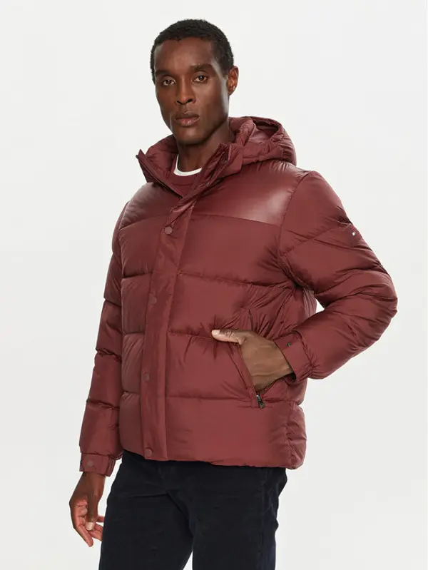 Tommy Hilfiger Tommy Hilfiger Pernata jakna MW0MW36569 Tamnocrvena Regular Fit