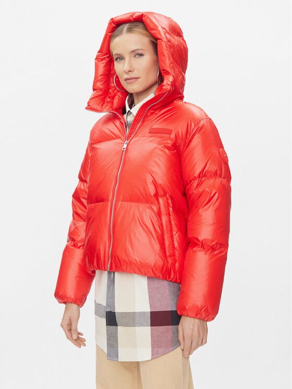 Tommy Hilfiger Tommy Hilfiger Pernata jakna New York Gloss WW0WW40836 Crvena Relaxed Fit