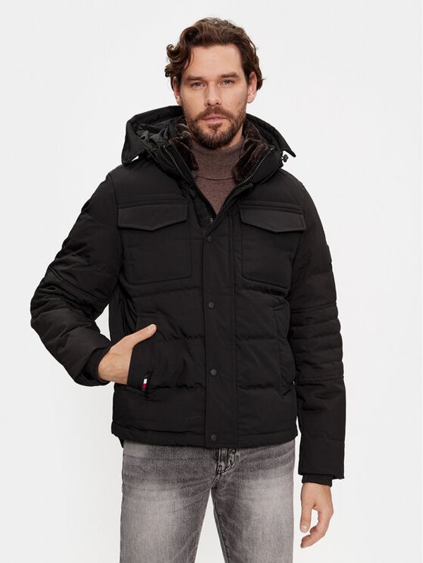 Tommy Hilfiger Tommy Hilfiger Pernata jakna Rockie MW0MW32790 Crna Regular Fit