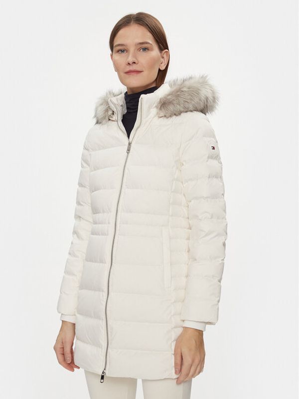 Tommy Hilfiger Tommy Hilfiger Pernata jakna Tyra WW0WW39747 Écru Regular Fit