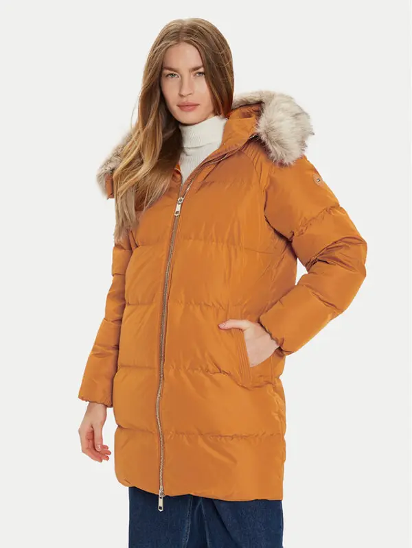 Tommy Hilfiger Tommy Hilfiger Pernata jakna WW0WW42743 Narančasta Regular Fit