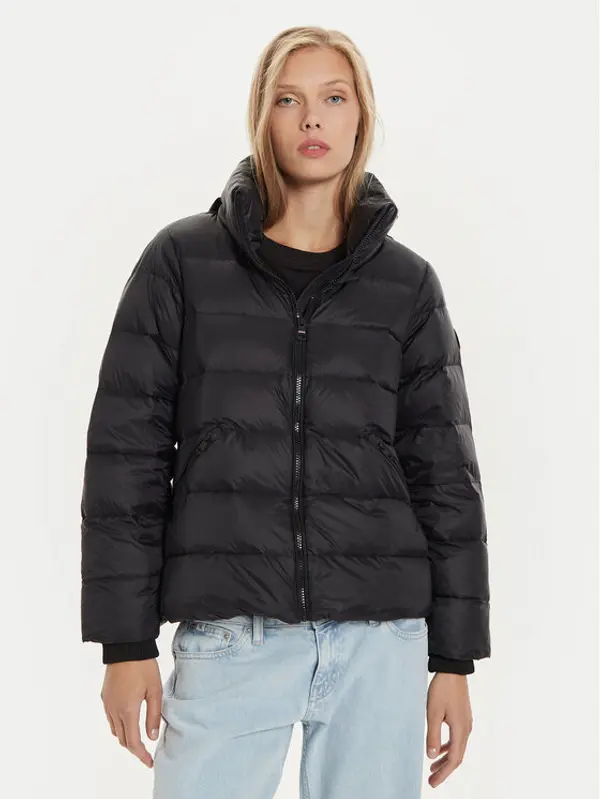 Tommy Hilfiger Tommy Hilfiger Pernata jakna WW0WW43118 Crna Relaxed Fit