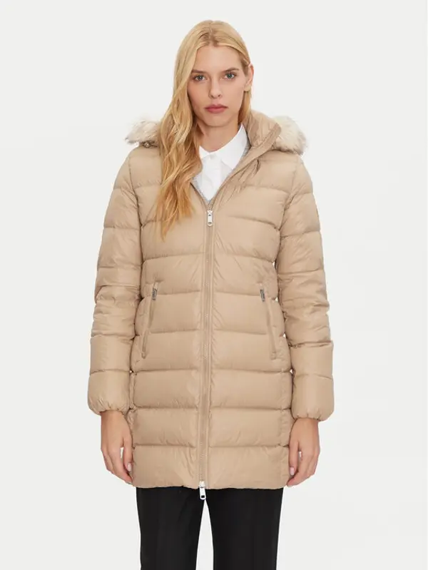Tommy Hilfiger Tommy Hilfiger Pernata jakna WW0WW43122 Bež Regular Fit