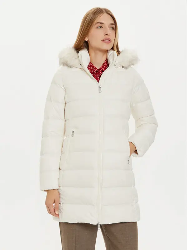 Tommy Hilfiger Tommy Hilfiger Pernata jakna WW0WW43122 Écru Regular Fit