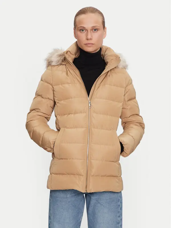 Tommy Hilfiger Tommy Hilfiger Pernata jakna WW0WW43600 Bež Regular Fit