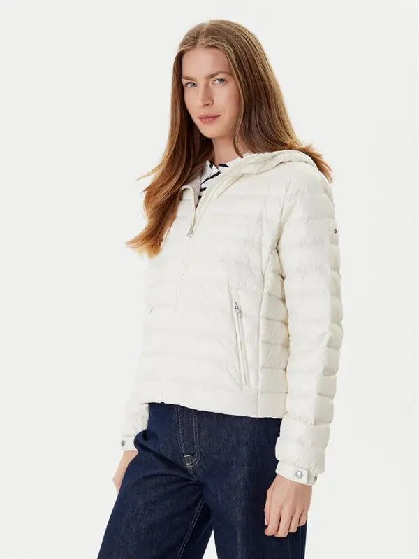 Tommy Hilfiger Tommy Hilfiger Pernata jakna WW0WW46788 Écru Regular Fit