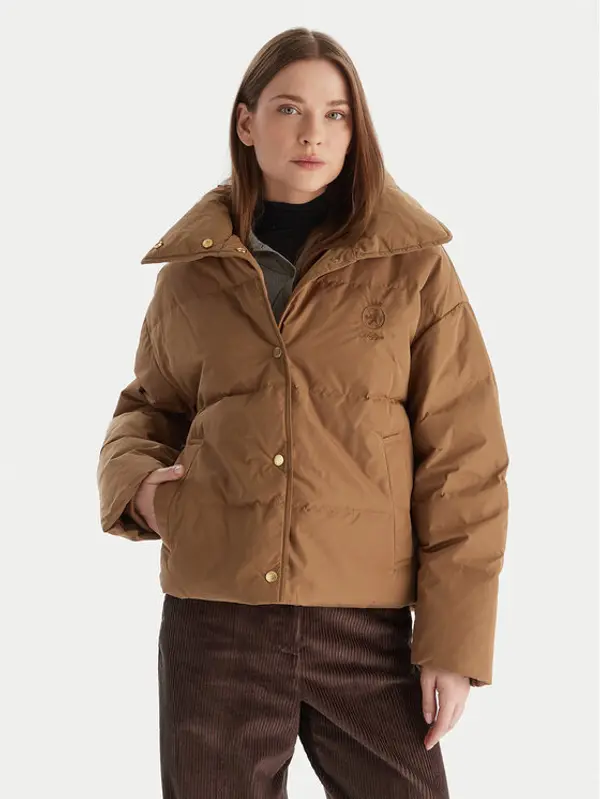 Tommy Hilfiger Tommy Hilfiger Pernata jakna WW0WW47294 Smeđa Relaxed Fit