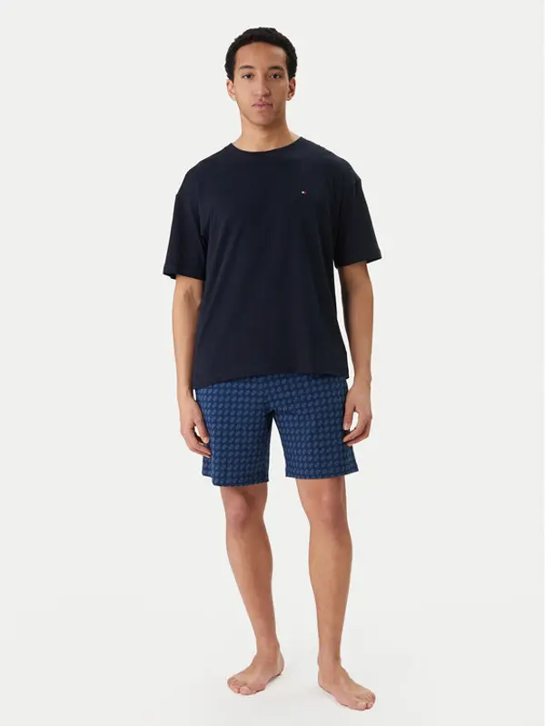Tommy Hilfiger Tommy Hilfiger Pidžama UM0UM03834 Tamnoplava Regular Fit