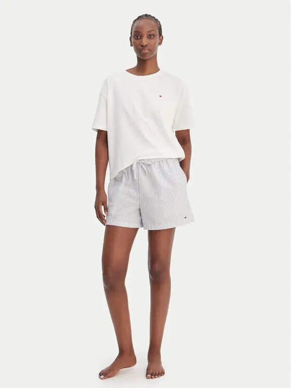 Tommy Hilfiger Tommy Hilfiger Pidžama UW0UW06306 Bijela Regular Fit