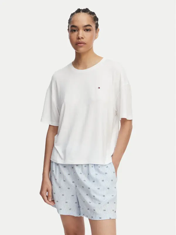 Tommy Hilfiger Tommy Hilfiger Pidžama UW0UW06328 Bijela Regular Fit