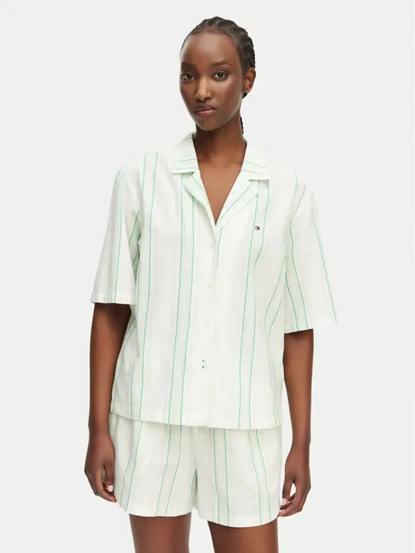 Tommy Hilfiger Tommy Hilfiger Pidžama UW0UW06329 Svijetlo zelena Regular Fit