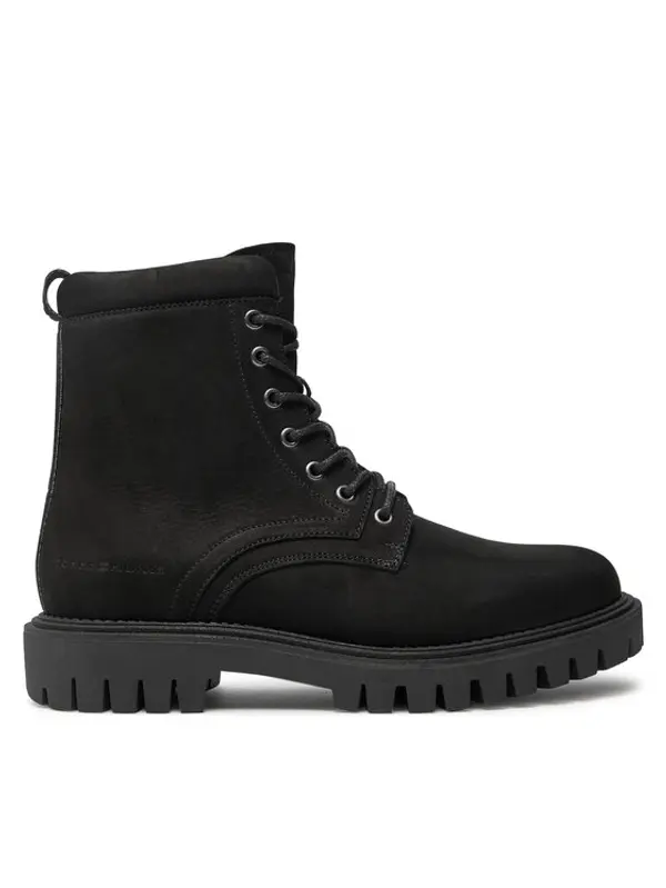 Tommy Hilfiger Tommy Hilfiger Planinarske cipele Casual Hilfiger Chunk Z Nbk Boot FM0FM05149 Crna