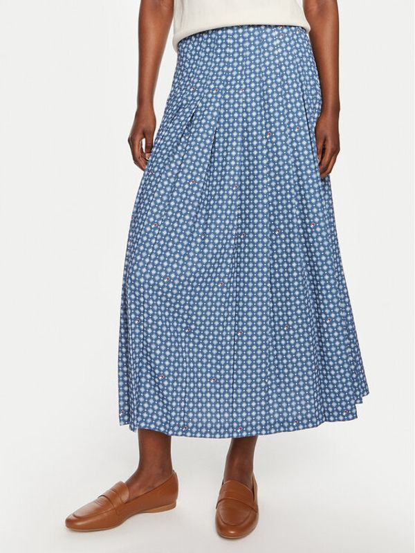 Tommy Hilfiger Tommy Hilfiger Plesirana suknja WW0WW42254 Plava Regular Fit