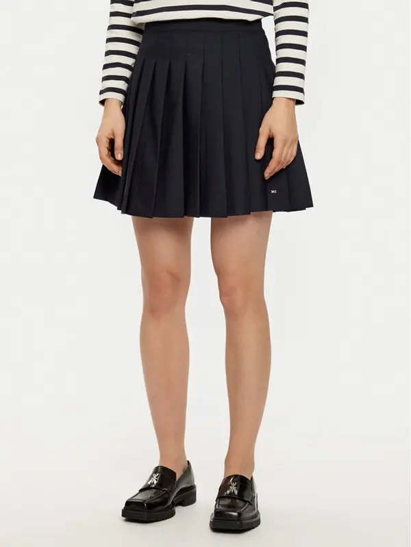 Tommy Hilfiger Tommy Hilfiger Plesirana suknja WW0WW43626 Tamnoplava Regular Fit