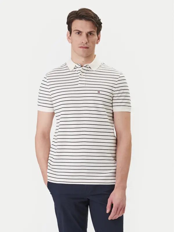 Tommy Hilfiger Tommy Hilfiger Polo 1985 MW0MW17770 Bež Regular Fit