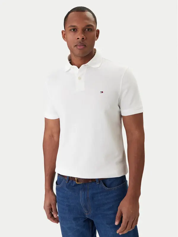 Tommy Hilfiger Tommy Hilfiger Polo 1985 MW0MW17770 Bijela Regular Fit