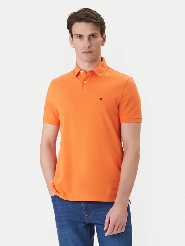 Tommy Hilfiger Tommy Hilfiger Polo 1985 MW0MW17770 Narančasta Regular Fit