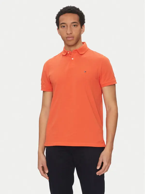 Tommy Hilfiger Tommy Hilfiger Polo 1985 MW0MW17770 Narančasta Regular Fit