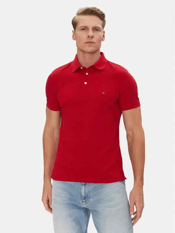 Tommy Hilfiger Tommy Hilfiger Polo 1985 MW0MW17771 Crvena Slim Fit