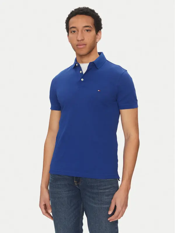 Tommy Hilfiger Tommy Hilfiger Polo 1985 MW0MW17771 Plava Slim Fit