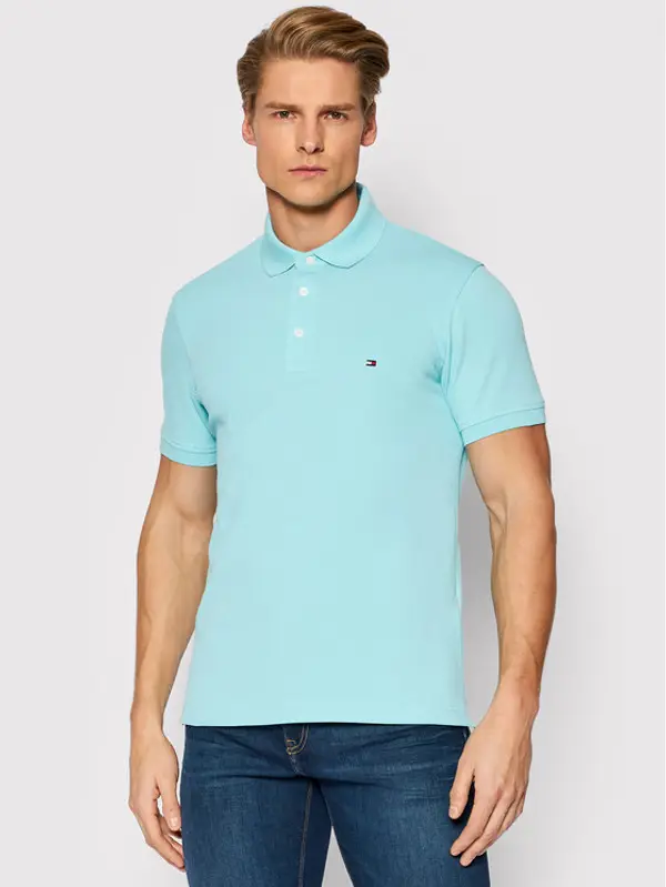 Tommy Hilfiger Tommy Hilfiger Polo 1985 MW0MW17771 Plava Slim Fit