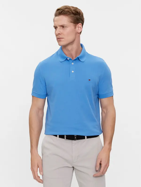 Tommy Hilfiger Tommy Hilfiger Polo 1985 MW0MW17771 Plava Slim Fit