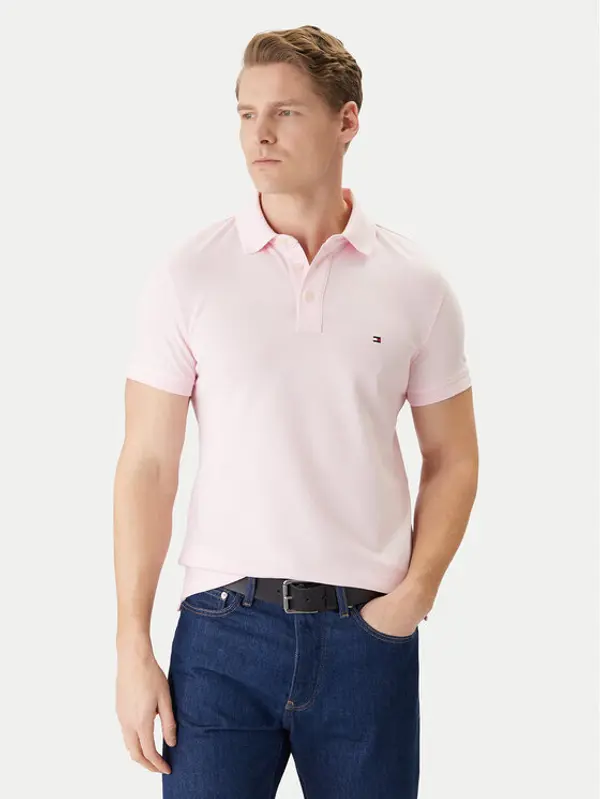 Tommy Hilfiger Tommy Hilfiger Polo 1985 MW0MW17771 Ružičasta Regular Fit
