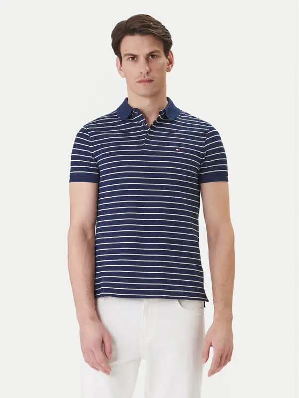 Tommy Hilfiger Tommy Hilfiger Polo 1985 MW0MW17771 Tamnoplava Slim Fit