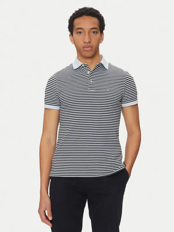 Tommy Hilfiger Tommy Hilfiger Polo 1985 MW0MW17771 Tamnoplava Slim Fit