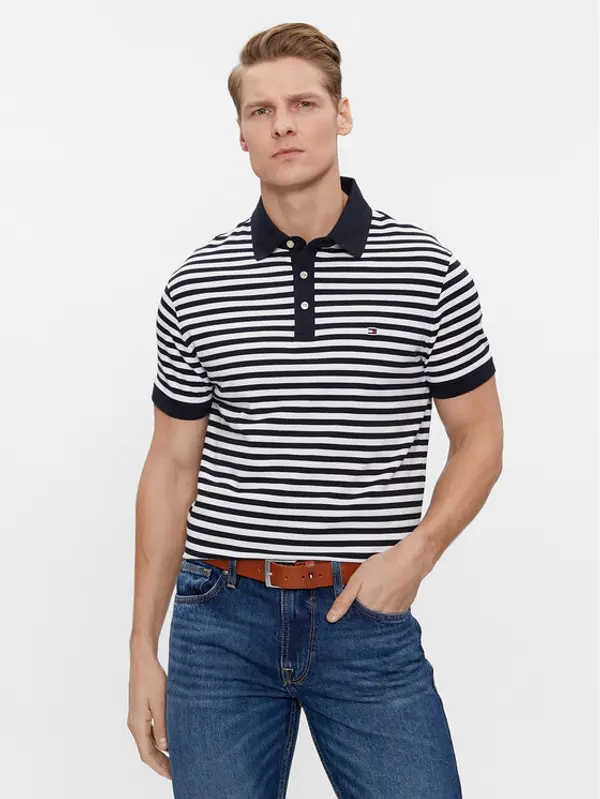 Tommy Hilfiger Tommy Hilfiger Polo 1985 MW0MW17771 Tamnoplava Slim Fit