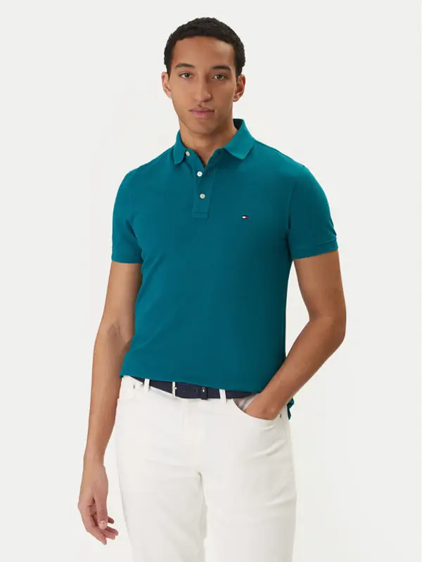 Tommy Hilfiger Tommy Hilfiger Polo 1985 MW0MW17771 Zelena Slim Fit